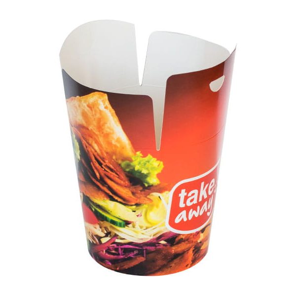 Kebab Box "TAKE AWAY" s objemom 750 ml/ Gastro balenia>Papierové cateringové obaly