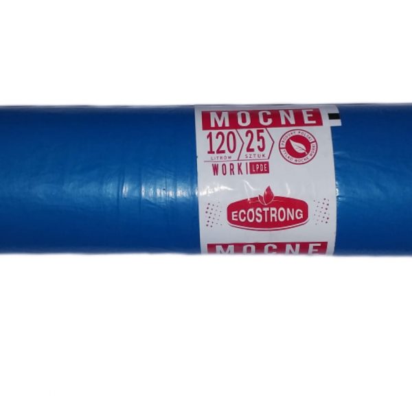 LDPE vrecia na odpadky 120L modré (25 ks)/ Čistota a hygiena>Vrecia na odpadky