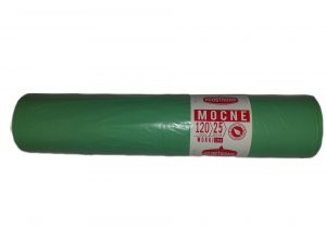 LDPE vrecia na odpadky 120L zelené (25 ks)/ Čistota a hygiena>Vrecia na odpadky