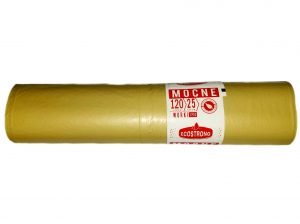 LDPE vrecia na odpadky 120L žlté (25 ks)/ Čistota a hygiena>Vrecia na odpadky