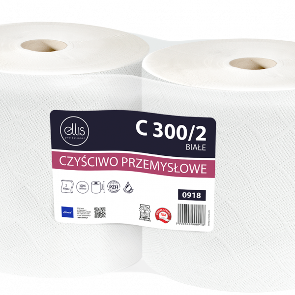 Papierové čistiace utierky C300/2 celulóza/ Čistota a hygiena>Papierové utierky